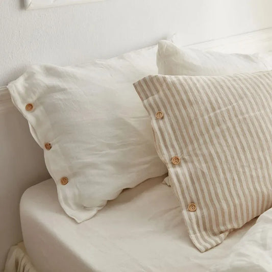 Striped Linen Pillowcases