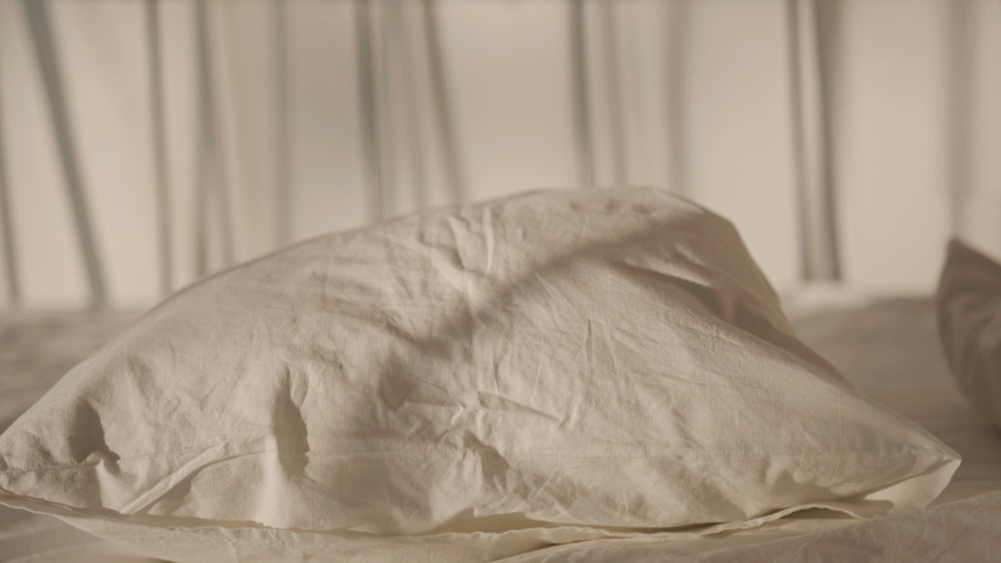 Video Showing Pillows on a Linen Bed